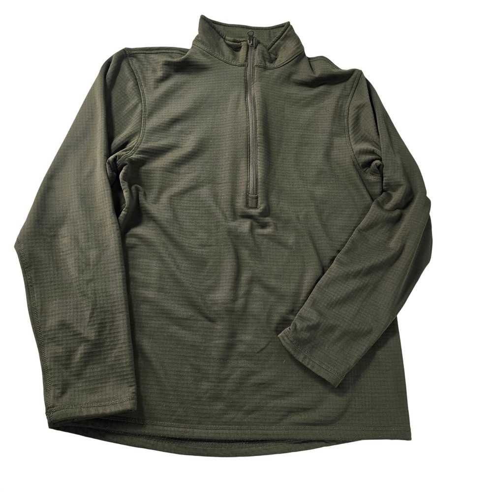 Condor 603 Base II Mid-Weight Quarter Zip Grid Fleece Pullover Olive Drab Mens L